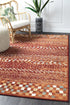 Oxford Mayfair Squares Rust Rug - Click Rugs