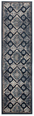 Oxford Mayfair Timeline Navy Rug - Click Rugs