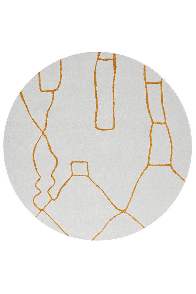 Paradise Amy Gold Round - Click Rugs