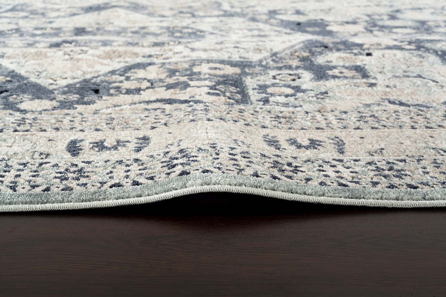 Providence Esquire Brushed Traditional Blue Rug - Click Rugs