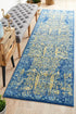 Radiance 411 Royal Blue Runner Rug - Click Rugs