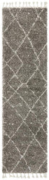 Saffron 44 Grey Runner Rug - Click Rugs