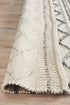 Studio Milly Textured Woollen Rug White Grey - Click Rugs