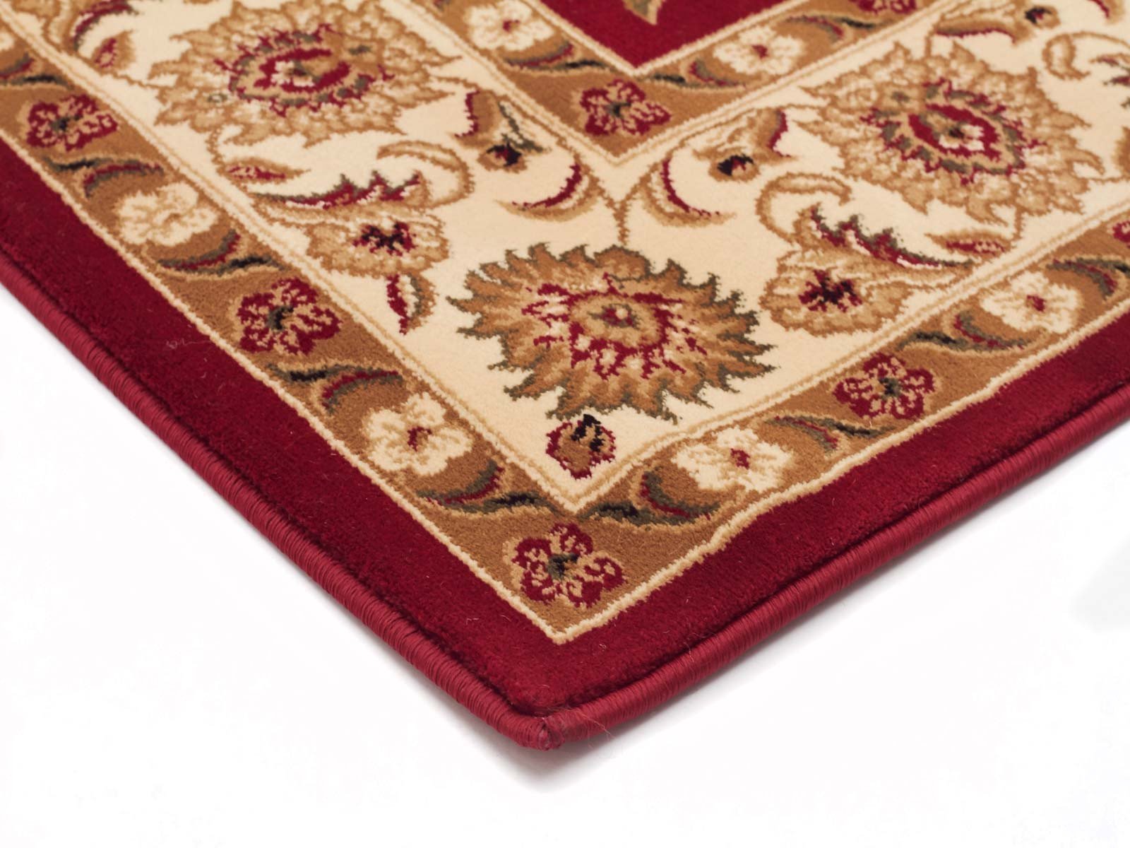 Sydney Classic Runner Red with Ivory Border Runner Rug - Click Rugs