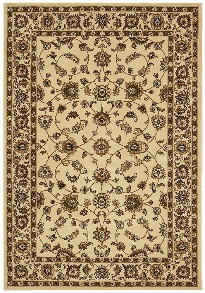 Sydney Collection Classic Rug Ivory with Ivory Border - Click Rugs