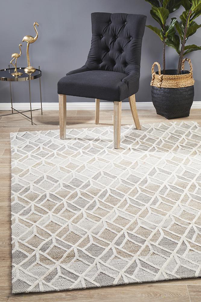 Visions Winter Sand Hills Modern Rug - Click Rugs
